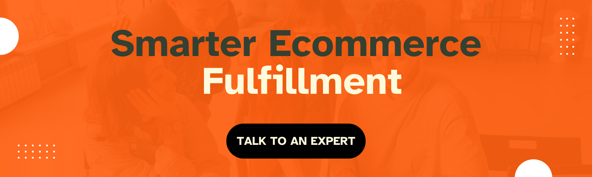 Smarter ecommerce fulfillment strategy visual with CTA to book a consultation session